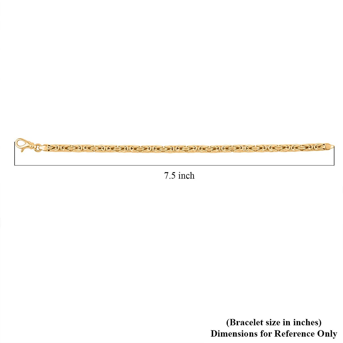 Byzantine Chain Bracelet in 14K Yellow Gold (7.50 In) 9.6 Grams image number 5