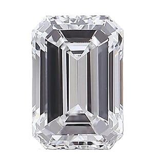 White Diamond (Emerald 8mm) (G SI2) 2.00 ctw