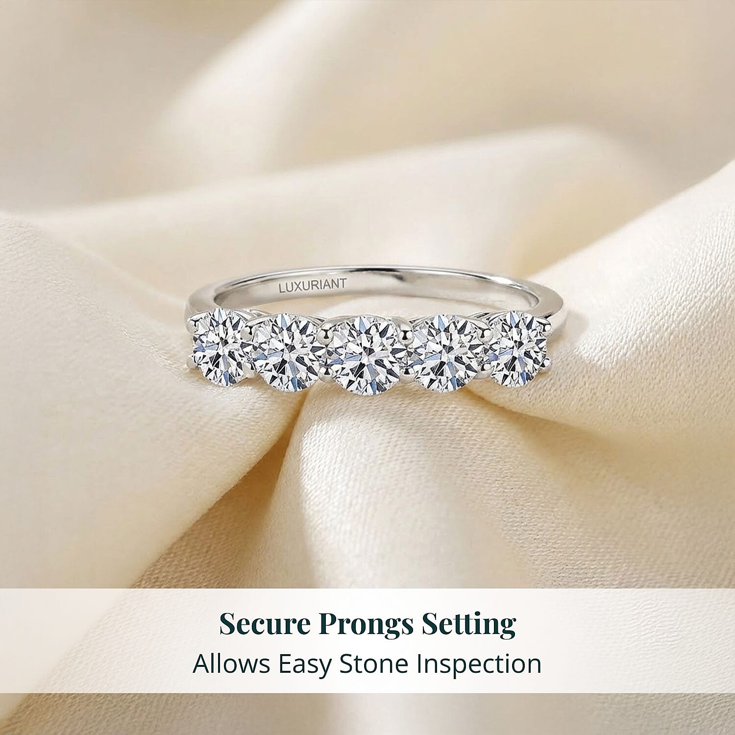 Luxuriant Lab Grown Diamond E-F VS 1.30 ctw Classic Band Ring in 950 Palladium (Size 10.0)