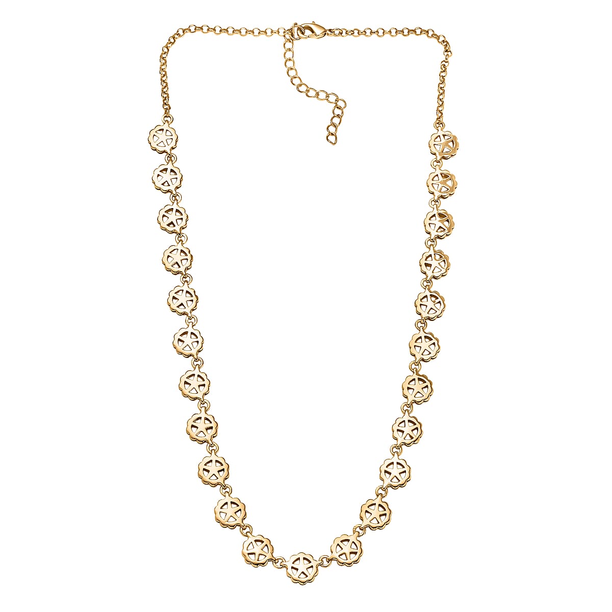 EverTrue Bronzella Collection Fancy Necklace in 18K YG Plated Bronze 18-20 Inches  image number 3
