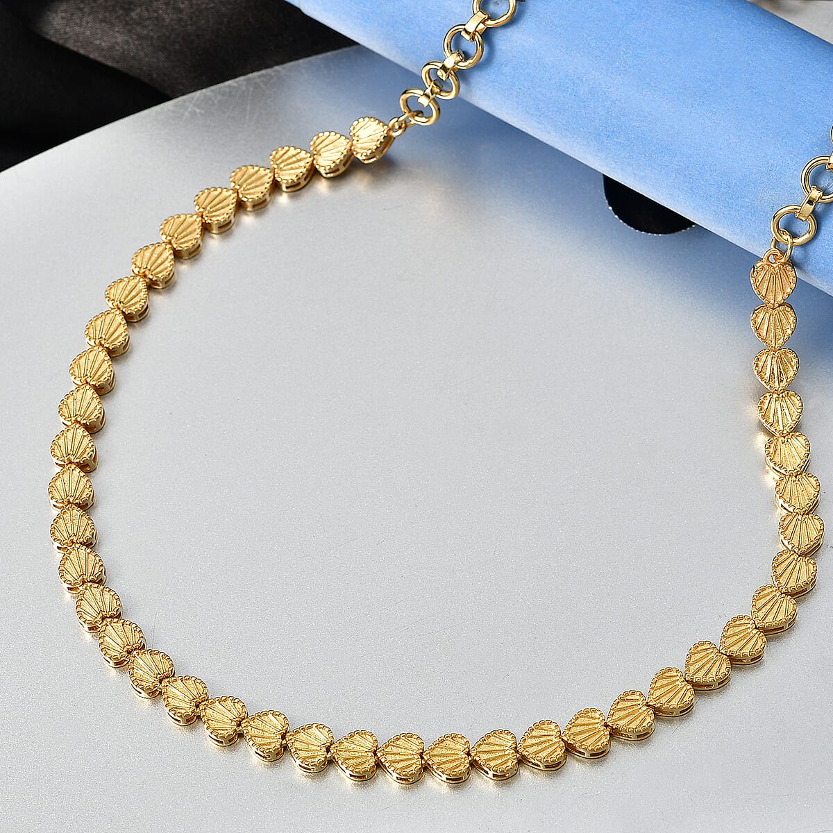 EverTrue Bronzella Collection Link Necklace in 18K YG Plated Bronze 18-20 Inches image number 1