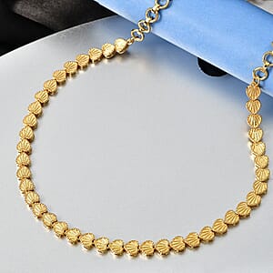 EverTrue Bronzella Collection Link Necklace in 18K YG Plated Bronze 18-20 Inches