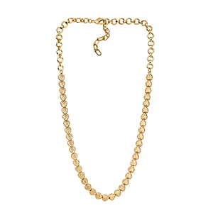 EverTrue Bronzella Collection Link Necklace in 18K YG Plated Bronze 18-20 Inches