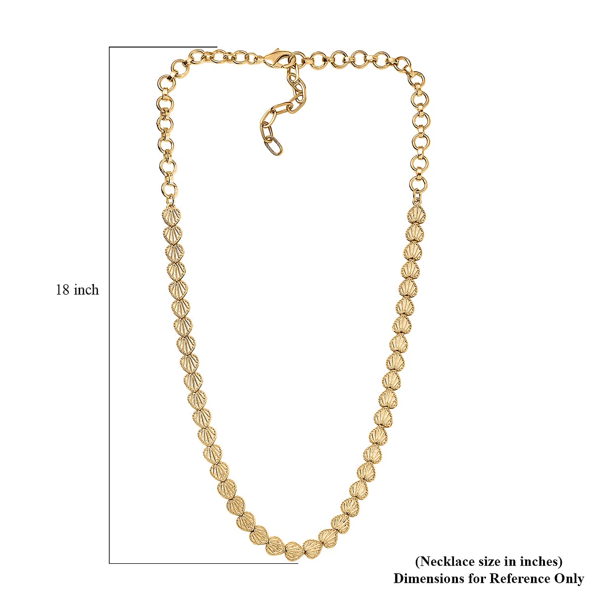 EverTrue Bronzella Collection Link Necklace in 18K YG Plated Bronze 18-20 Inches image number 5