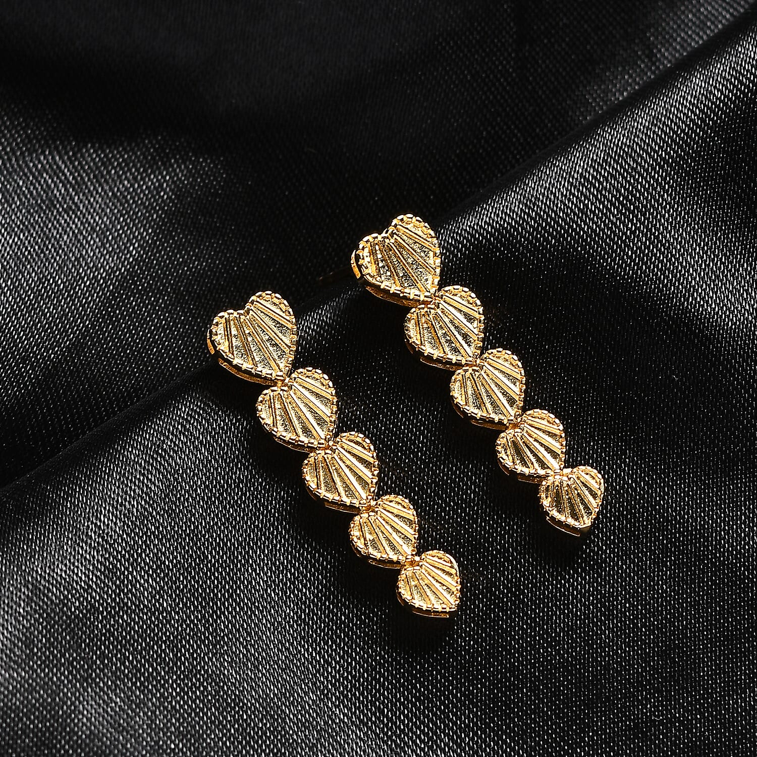 EverTrue Bronzella Collection Heart Earrings in 18K YG Plated Bronze