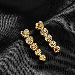 EverTrue Bronzella Collection Facny Earrings in 18K Yellow Gold Plated Bronze