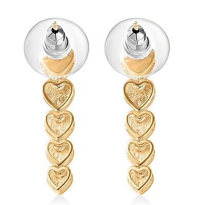 EverTrue Bronzella Collection Heart Earrings in 18K YG Plated Bronze