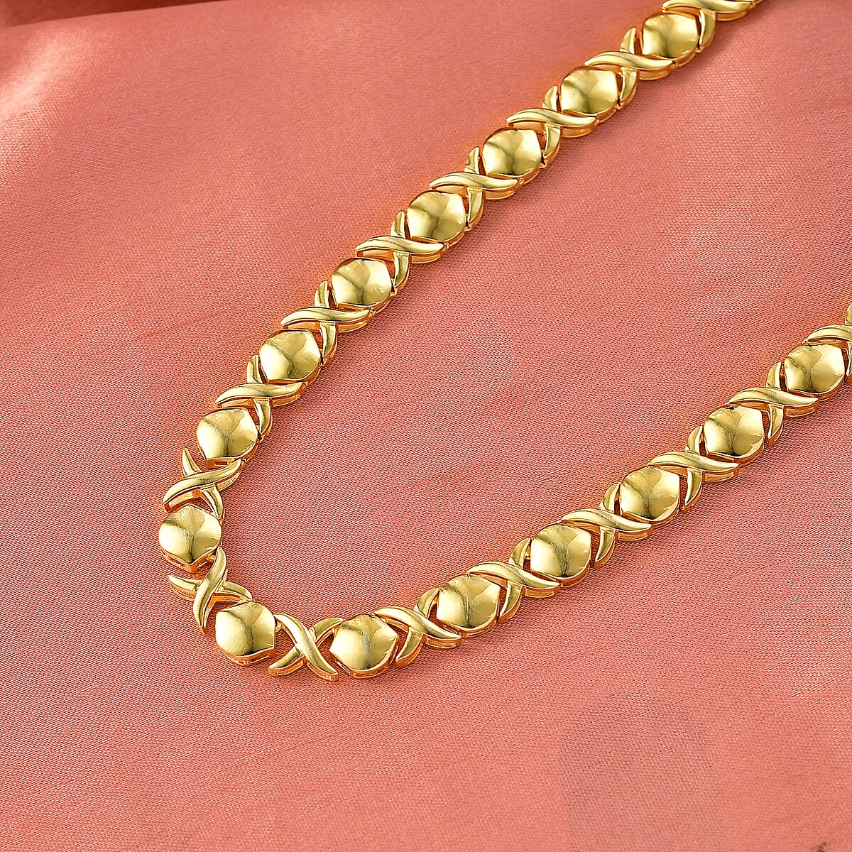 EverTrue Bronzella Collection Line Necklace in in 18K YG Plated Bronze 18-20 Inches  image number 1