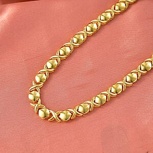 EverTrue Bronzella Collection Line Necklace in in 18K YG Plated Bronze 18-20 Inches 