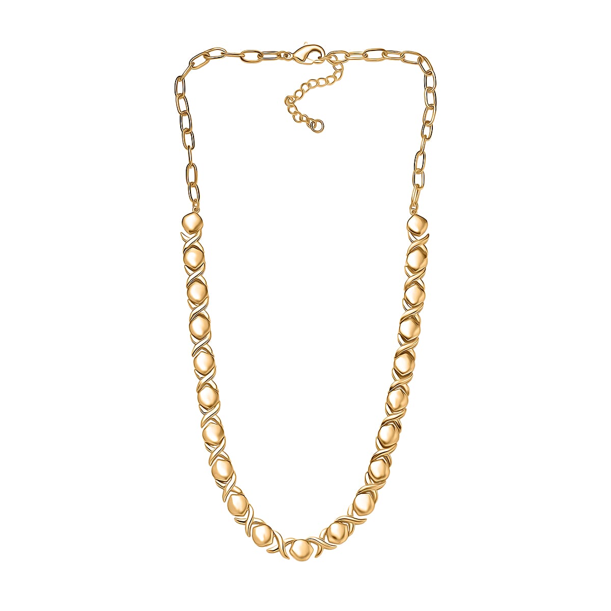 EverTrue Bronzella Collection Line Necklace in in 18K YG Plated Bronze 18-20 Inches  image number 3