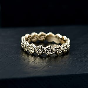 Luxoro Floral Band Ring in 10K Yellow Gold (Size 6.0)