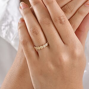 Luxoro Floral Band Ring in 10K Yellow Gold (Size 6.0)