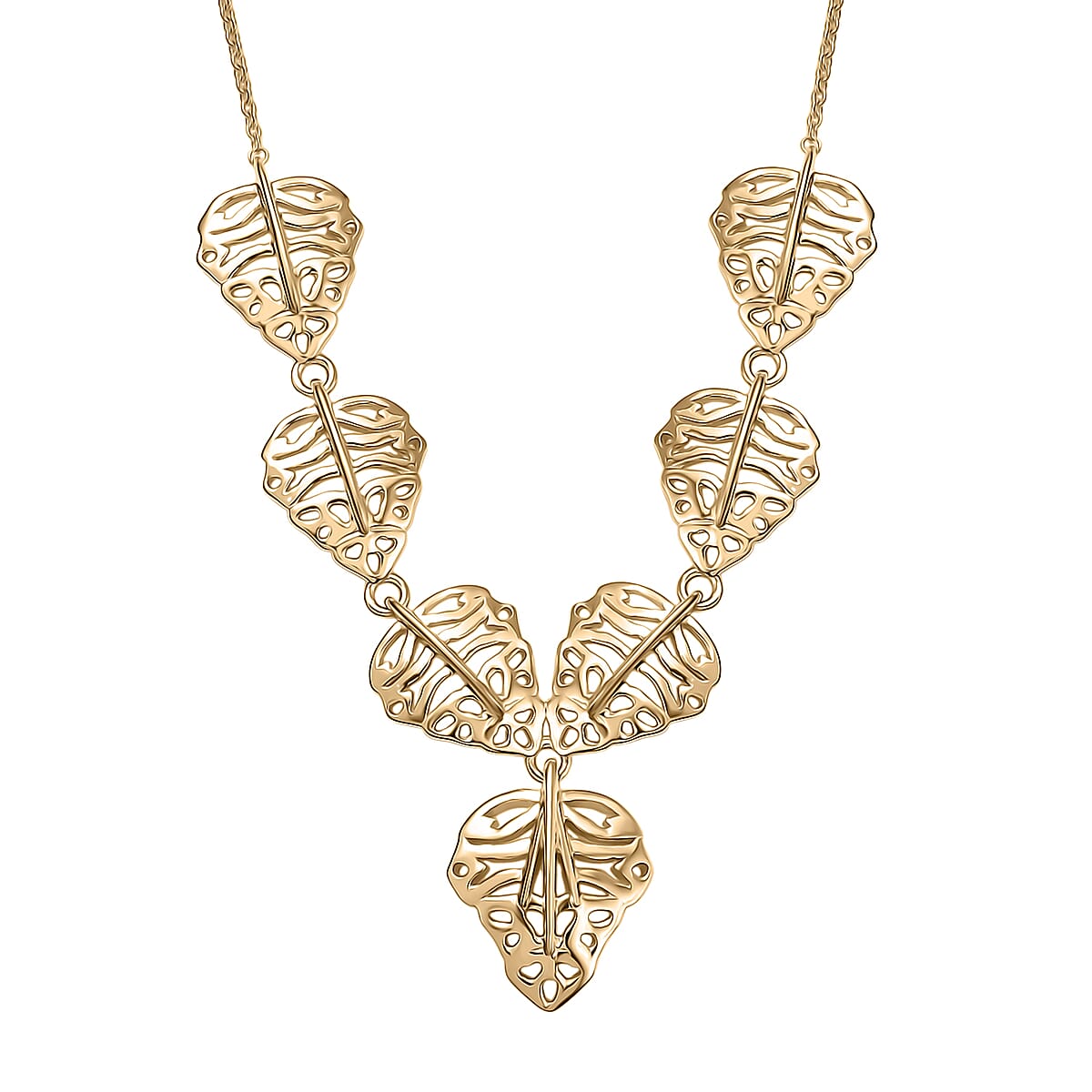 Luxoro Heart Necklace in 10K Yellow Gold 6.90 Grams 18 Inches image number 0