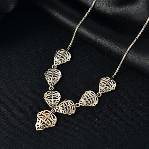 Luxoro 10K Yellow Gold Heart Necklace (18 Inches) (6.80 Grams)