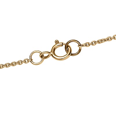 Luxoro 10K Yellow Gold Heart Necklace (18 Inches) (6.80 Grams)