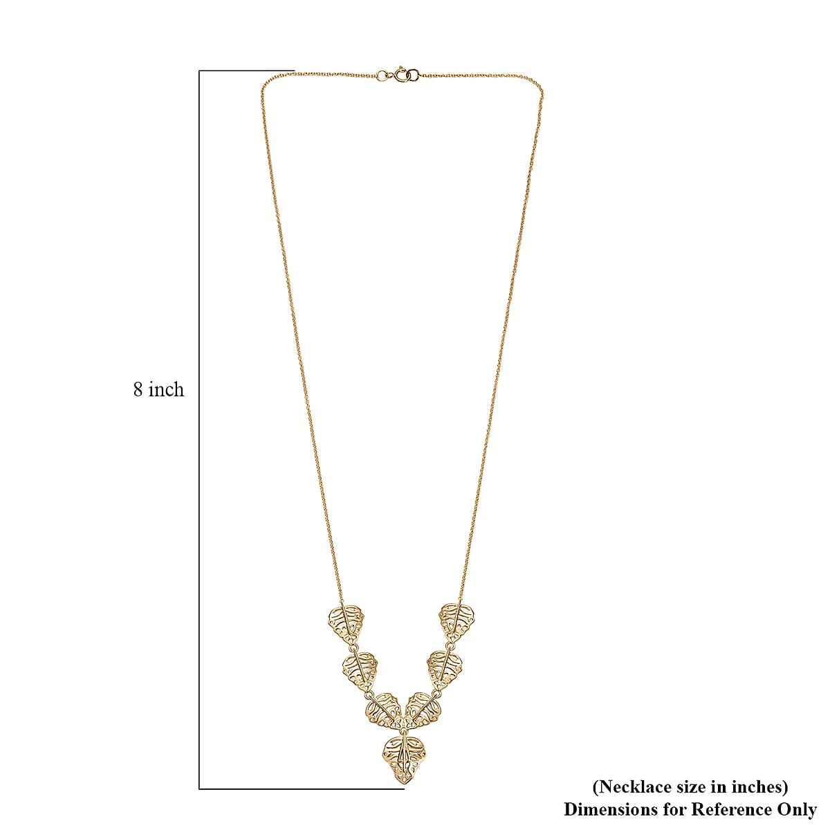 Luxoro Heart Necklace in 10K Yellow Gold 6.90 Grams 18 Inches image number 5