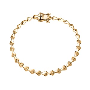 Luxoro Link Bracelet in 10K Yellow Gold (6.50 In) 5.15 Grams