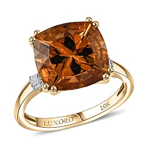 Luxoro AAA Marialite, Diamond Art Deco Ring in 10K Yellow Gold 6.50 ctw (Size 8.5)