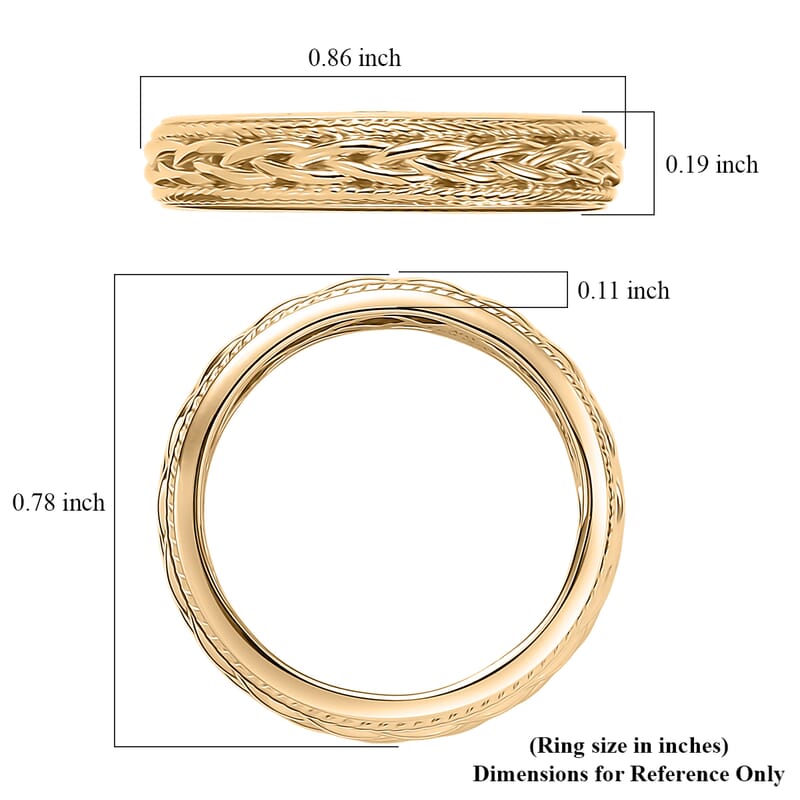 Luxoro Knot Band Ring in 10K Yellow Gold (Size 6.0) 3.55 Grams