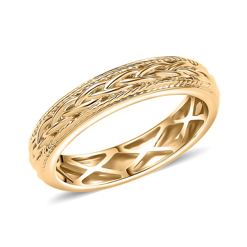 Luxoro Knot Band Ring in 10K Yellow Gold (Size 7.0) 3.55 Grams