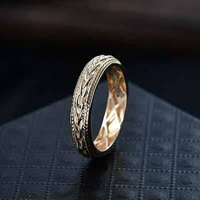 Luxoro Knot Band Ring in 10K Yellow Gold (Size 7.0) 3.55 Grams