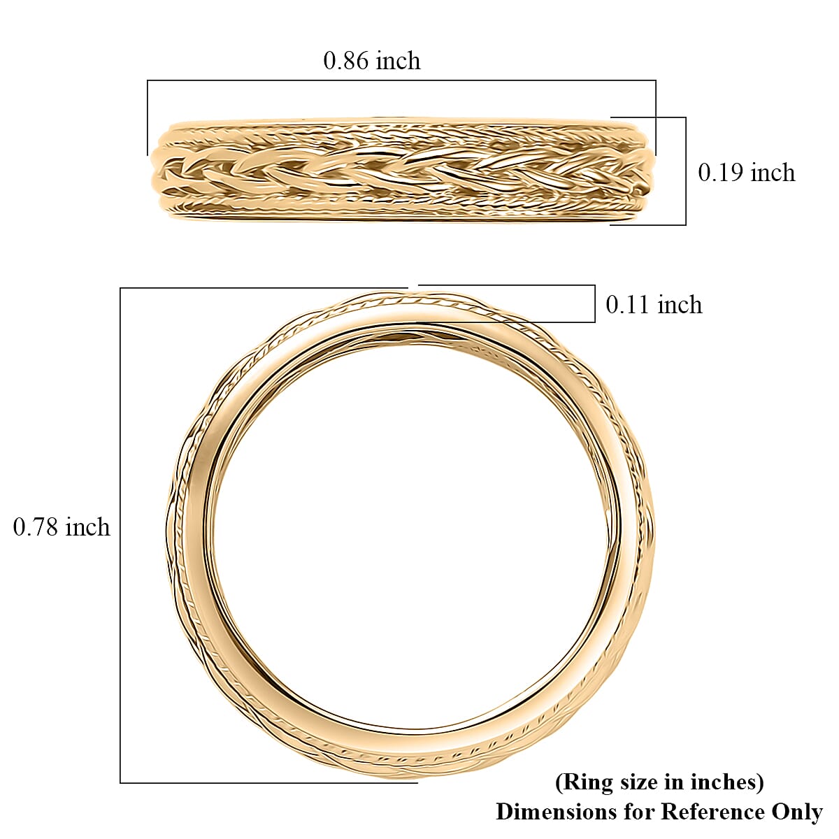 Luxoro Knot Ring in 10K Yellow Gold (Size 7.0) 3.55 Grams image number 5