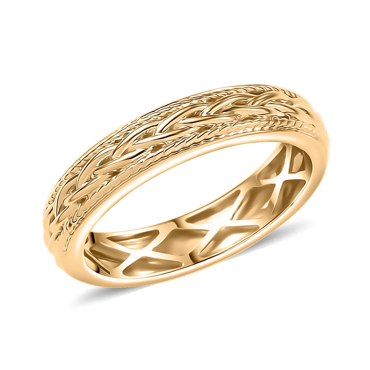 Luxoro Knot Ring in 10K Yellow Gold (Size 8.0) 3.55 Grams image number 0
