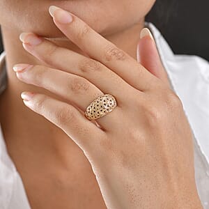 Luxoro 10K Yellow Gold Arrow Wave Ring 4.5 Grams (Size 5.0)