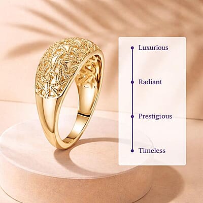 Luxoro 10K Yellow Gold Arrow Wave Ring 4.5 Grams (Size 5.0)