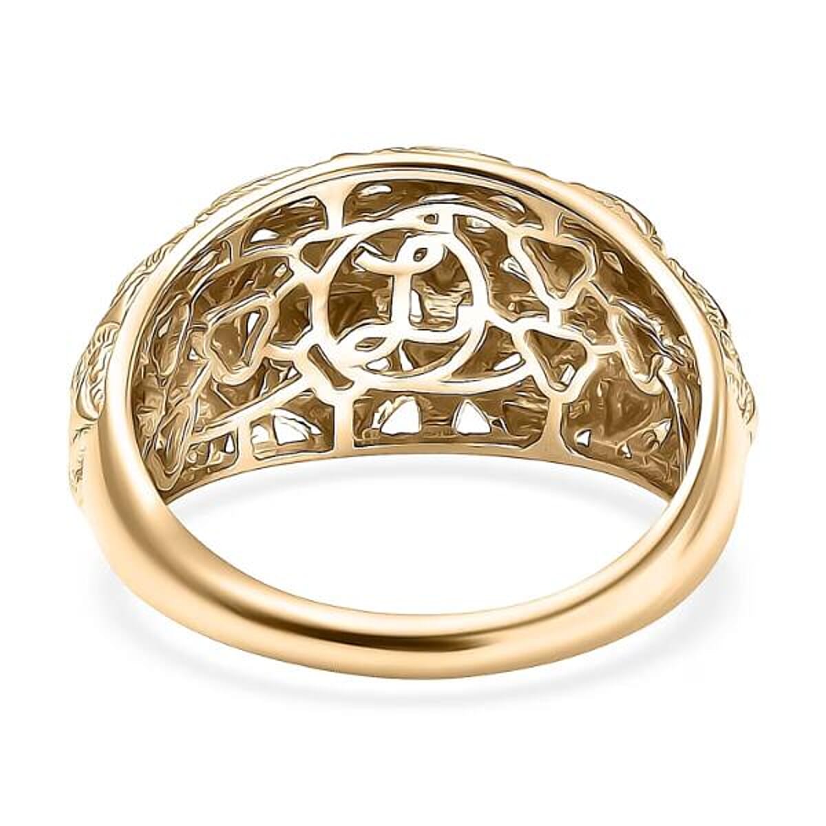 Luxoro 10K Yellow Gold Arrow Wave Ring 4.5 Grams (Size 5.0) image number 6