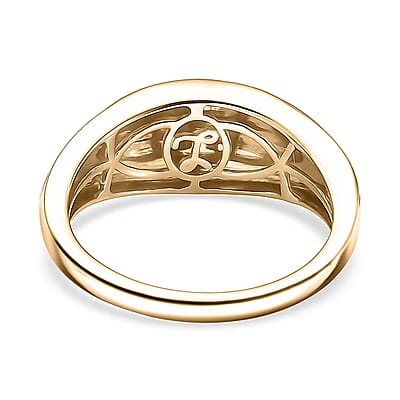 Luxoro 10K Yellow Gold Rose Floral Ring 3.65 Grams(Size 8.0)