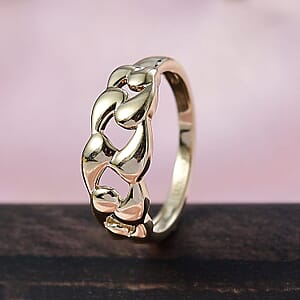 Luxoro 10K Yellow Gold Classic Cuban Ring (Size 6.0) (3.20 g)