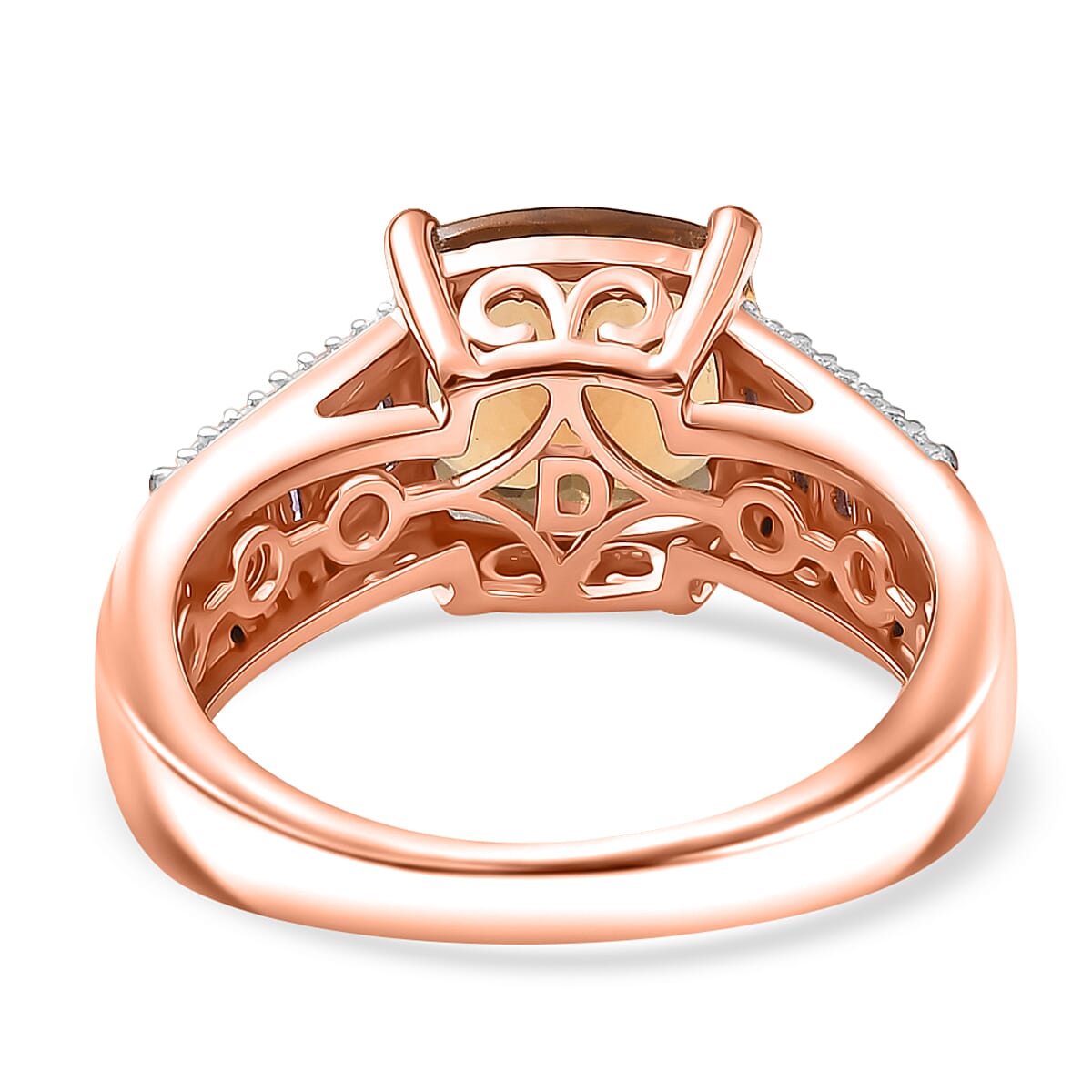 D'Joy Premium Marialite and Multi Gemstone 3.50 ctw Ring in 18K Vermeil Rose Gold Over Sterling Silver (Size 10.0) image number 4