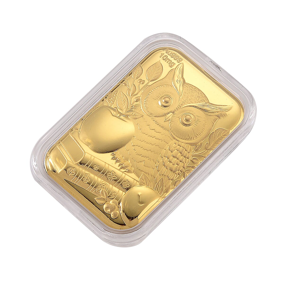 Ankur Treasure Chest 24K Golden Owl and Apple Emboss Sheet (31x45.5mm) 10mg image number 2