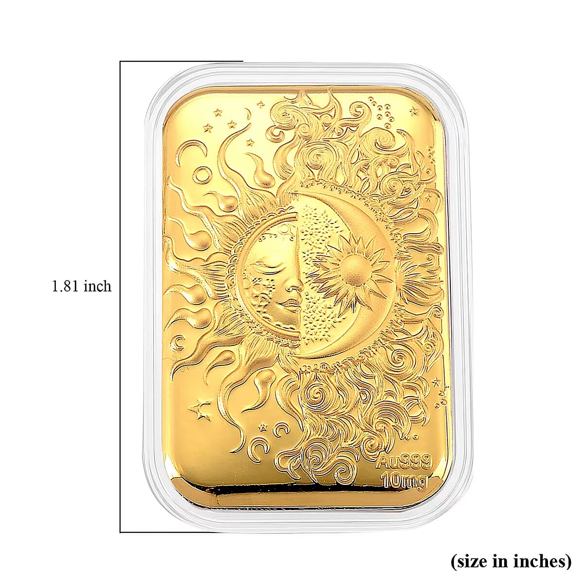  24K Golden Celestial Sun and Moon Emboss Sheet 10mg image number 5