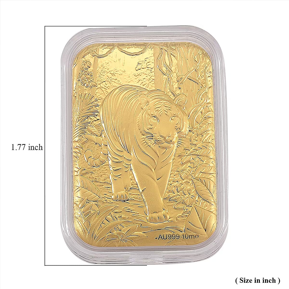 24K Golden Tiger Emboss Sheet (31x45.5mm) 10mg image number 5