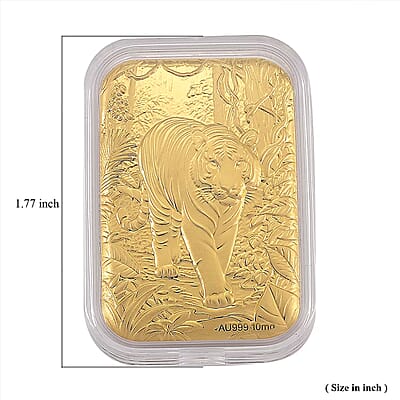 24K Golden Tiger Emboss Sheet (31x45.5mm) 10mg