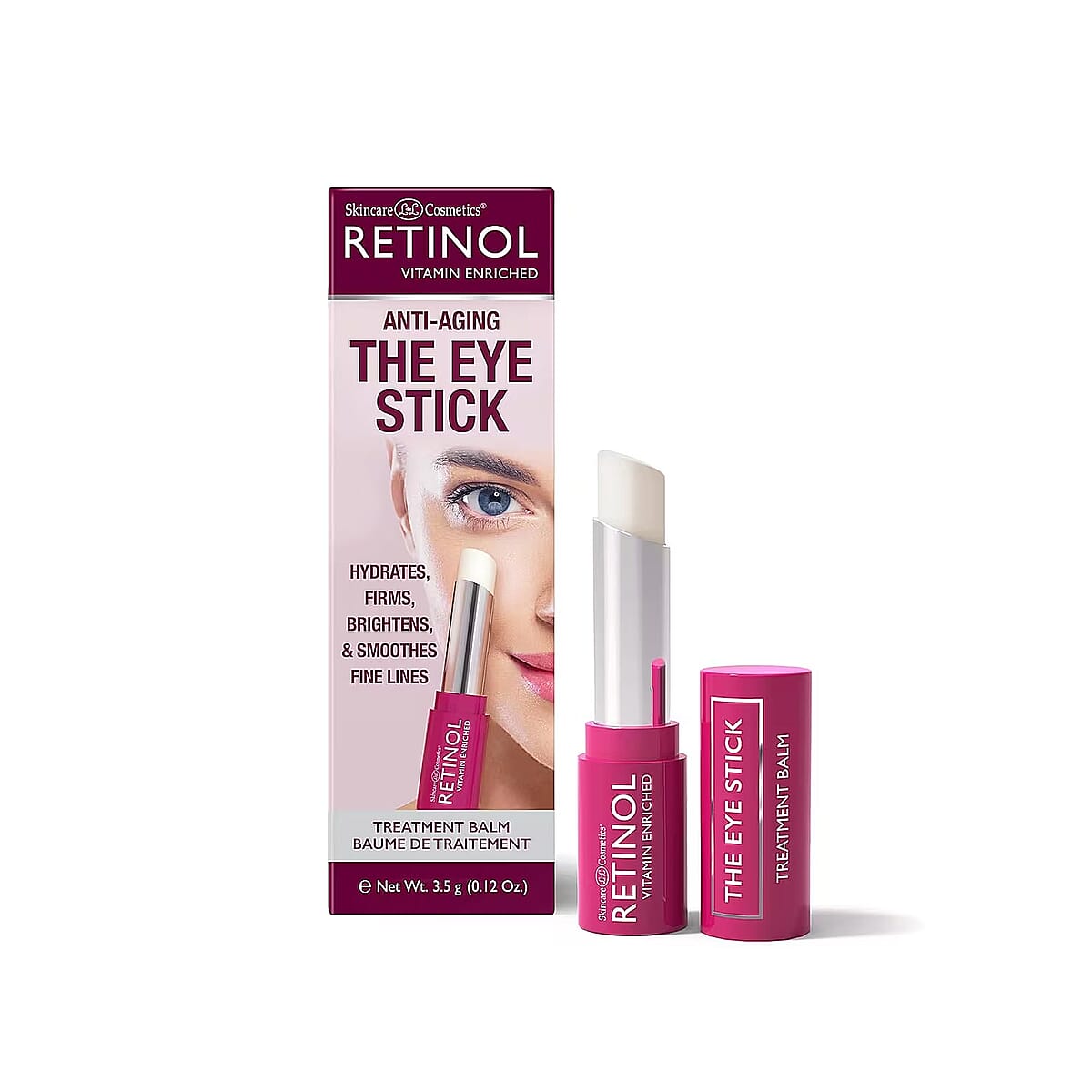 Retinol Vitamin Enriched The Eye Stick Treatment Balm (0.12oz) Made in US (Ships in 5-7 Days) image number 0