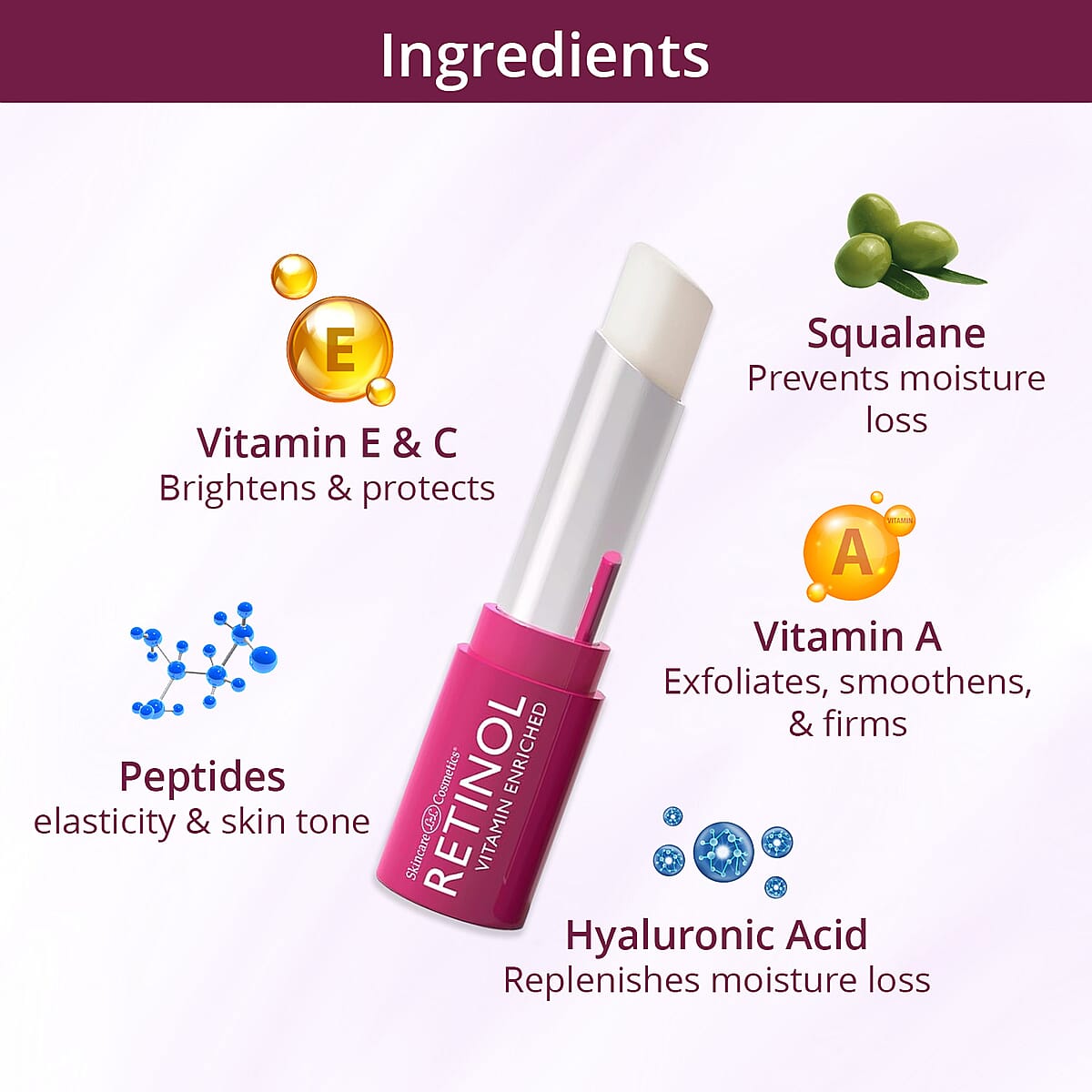 Retinol Vitamin Enriched The Eye Stick Treatment Balm (0.12oz) Made in US (Ships in 5-7 Days) image number 3