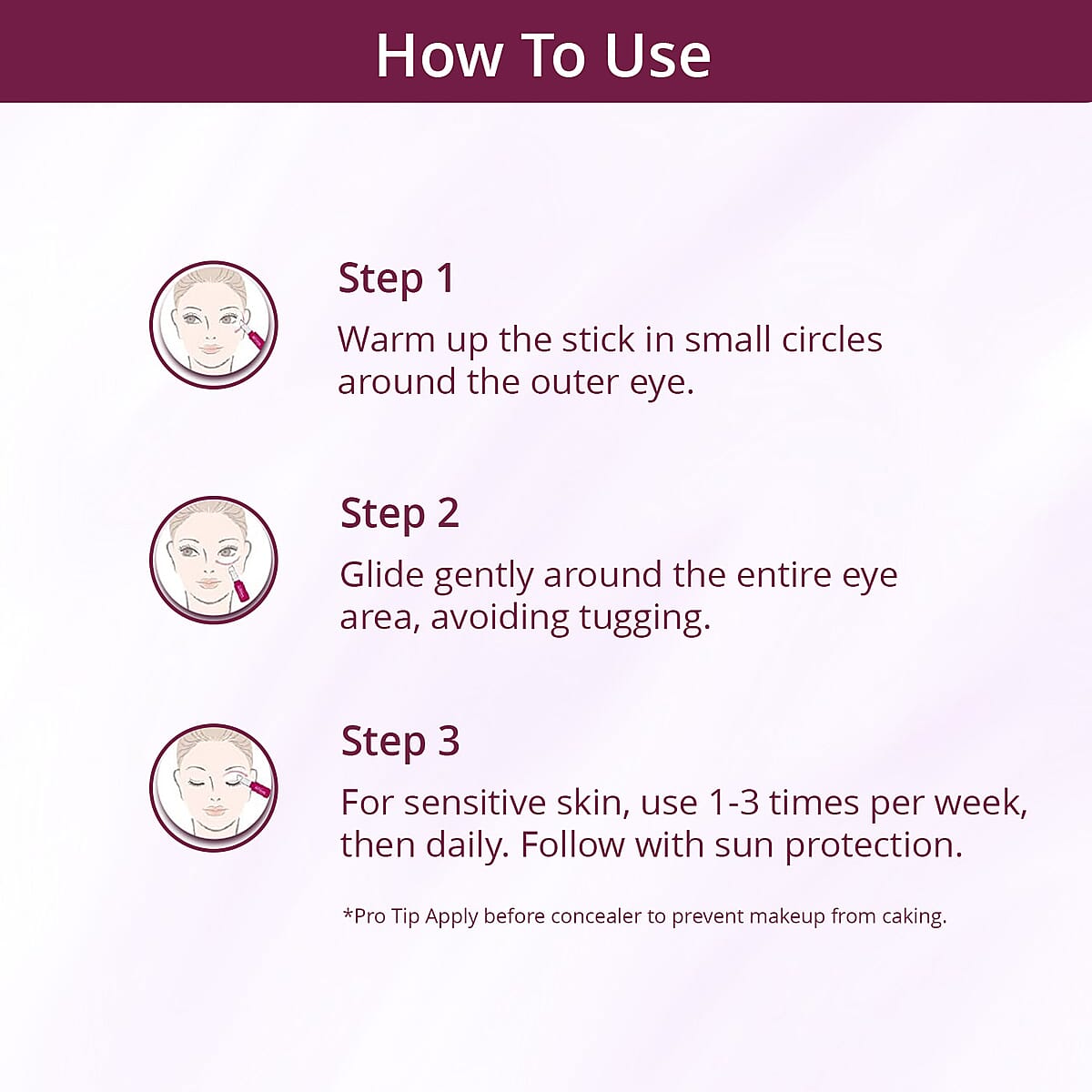 Retinol Vitamin Enriched The Eye Stick Treatment Balm (0.12oz) Made in US (Ships in 5-7 Days) image number 4