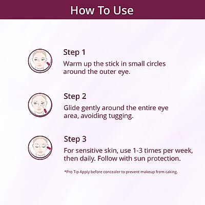 Retinol Vitamin Enriched The Eye Stick Treatment Balm (0.12oz) Made in US