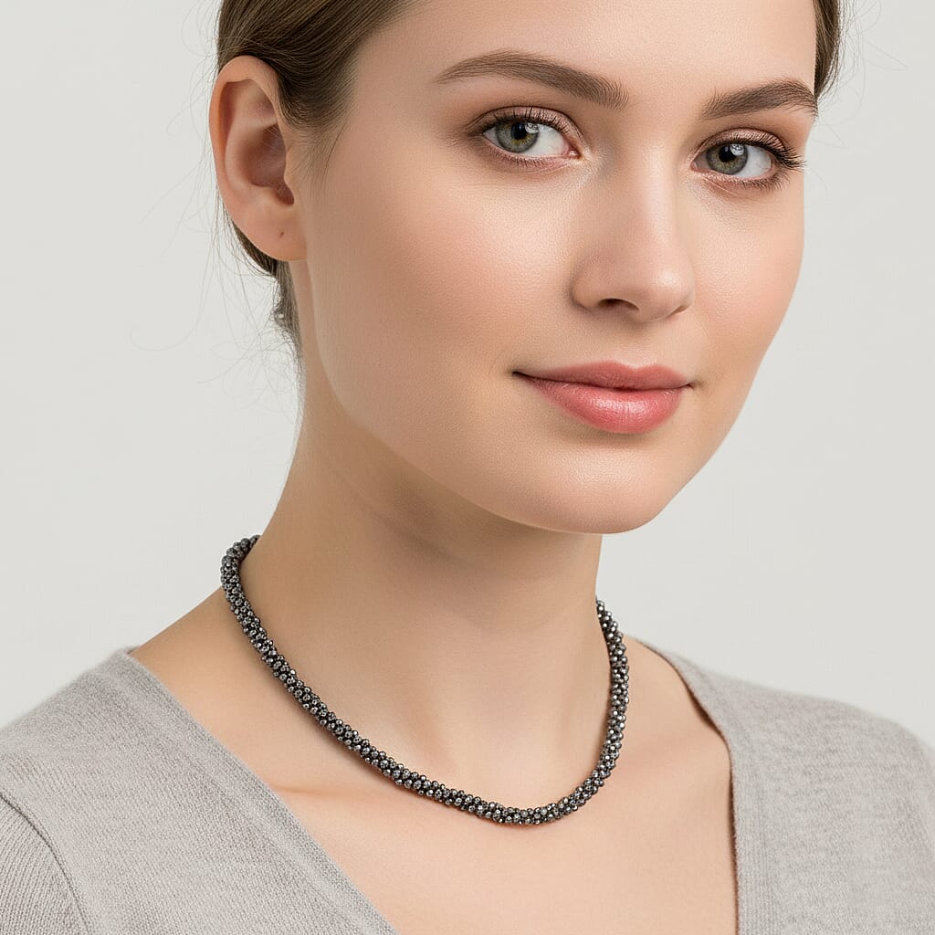 Buy Doorbuster Terahertz 80.00 ctw Beaded 3 Row Necklace in