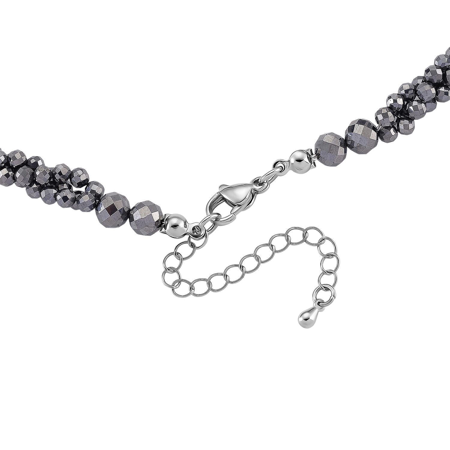 Buy Doorbuster Terahertz 80.00 ctw Beaded 3 Row Necklace in