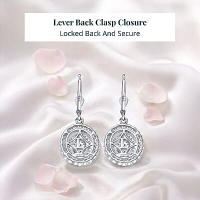 Luxuriant Lab Grown Diamond Earrings in Rhodium Over Sterling Silver 1.00 ctw