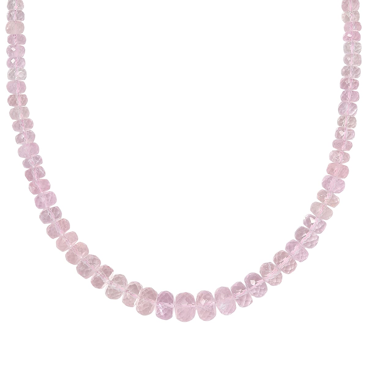 Doorbuster Certified & Appraised Luxoro Palmeiras Pink Morganite Beaded Graduated 110 ctw Necklace 18-20 Inches in 14K Rose Gold  image number 0