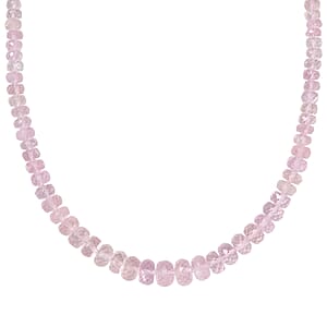 Doorbuster Certified & Appraised Luxoro Palmeiras Pink Morganite Beaded Graduated 110 ctw Necklace 18-20 Inches in 14K Rose Gold 