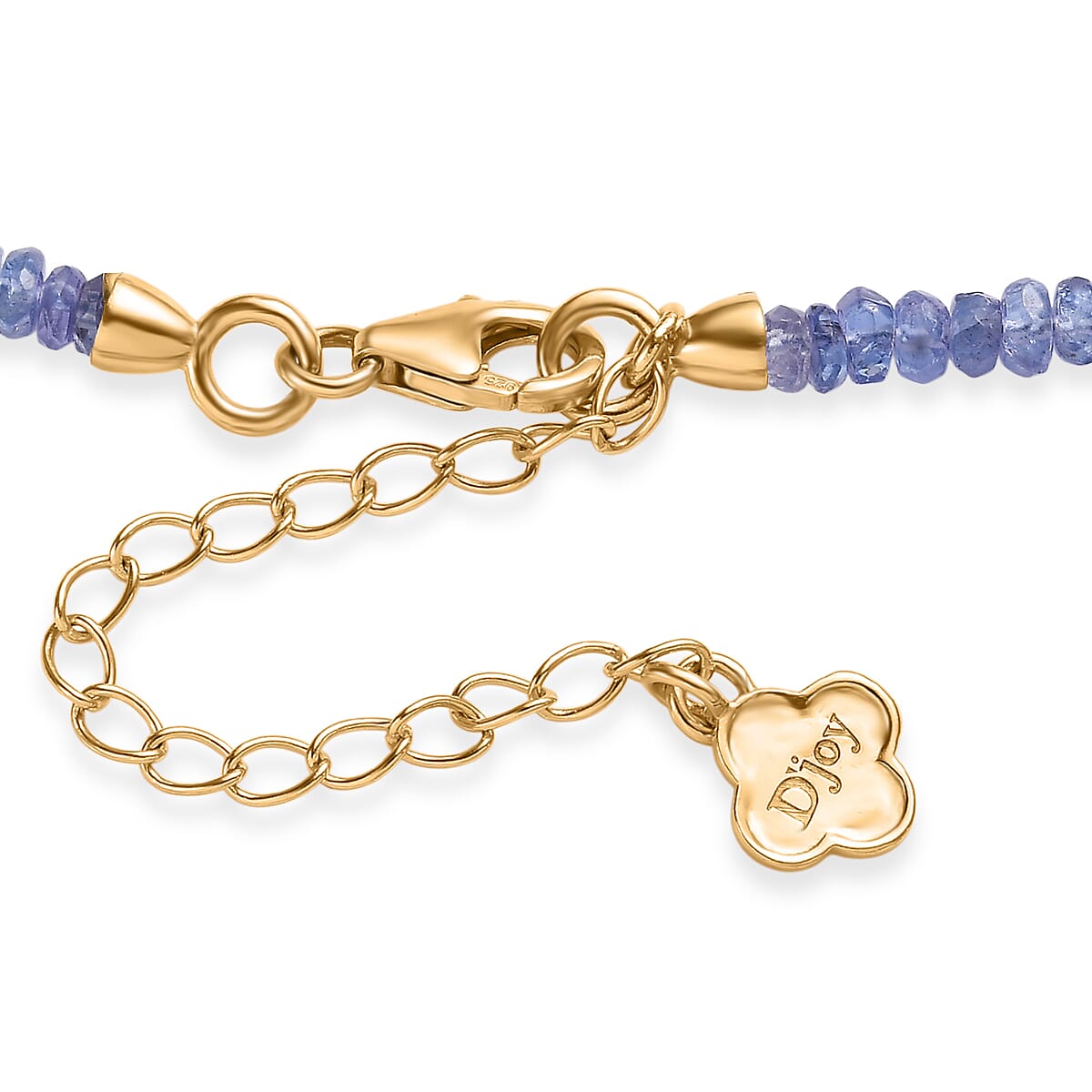 Doorbuster D'Joy Premium Tanzanite 70.00 ctw Beaded Necklace in 18K Vermeil Yellow Gold Over Sterling Silver 18-20 Inches image number 4