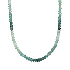 Doorbuster D'Joy Premium Grandidierite 58.00 ctw Beaded Necklace in 18K Vermeil Yellow Gold Over Sterling Silver 18-20 Inches