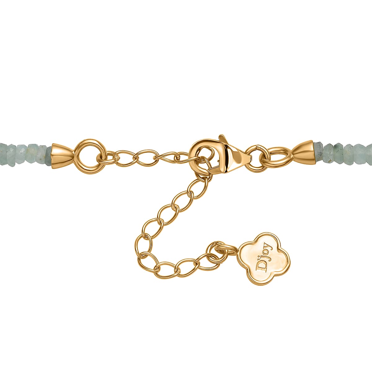 Doorbuster D'Joy Premium Grandidierite 58.00 ctw Beaded Necklace in 18K Vermeil Yellow Gold Over Sterling Silver 18-20 Inches image number 4