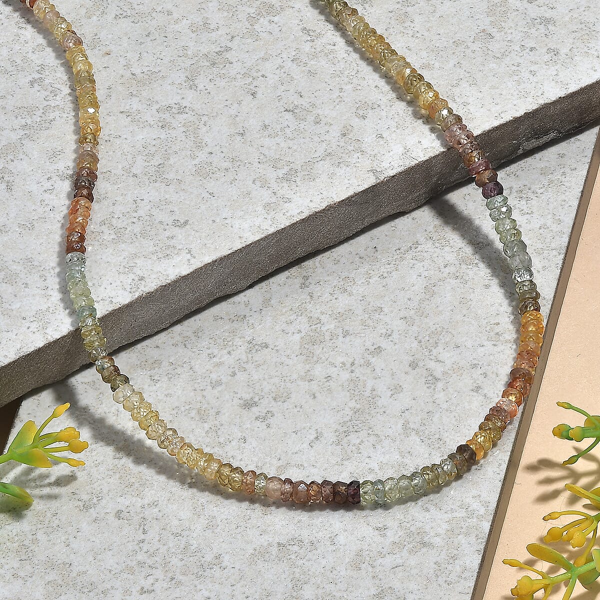 Doorbuster D'Joy Premium Golden Zircon 85.00 ctw Beaded Necklace in 18K Vermeil Yellow Gold Over Sterling Silver 18-20 Inches image number 1